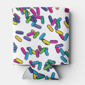 Muster für gescatte Sprinkles Dosenkühler (Rückseite)