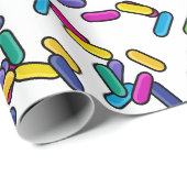 Muster für gescatte Sprinkles Geschenkpapier (Rolleneckpunkt)