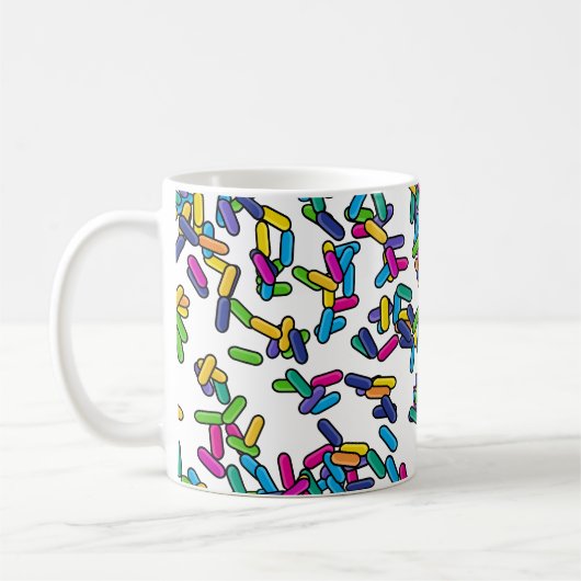 Muster für gescatte Sprinkles Kaffeetasse (Links)