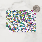 Muster für gescatte Sprinkles Mitteilungskarte (Vorderseite/Rückseite Beispiel)
