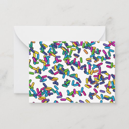 Muster für gescatte Sprinkles Mitteilungskarte (Vorderseite)