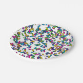Muster für gescatte Sprinkles Pappteller (Schrägansicht)