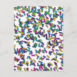 Muster für gescatte Sprinkles Postkarte
