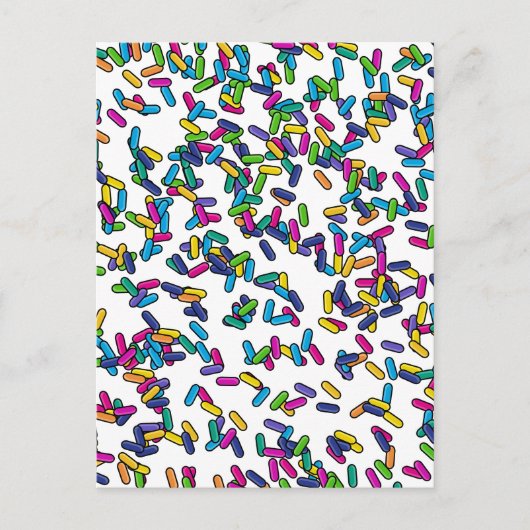 Muster für gescatte Sprinkles Postkarte (Vorderseite)