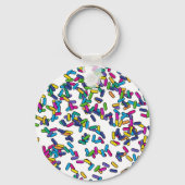 Muster für gescatte Sprinkles Schlüsselanhänger (Rückseite)