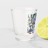 Muster für gescatte Sprinkles Schnapsglas (Links)