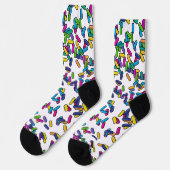 Muster für gescatte Sprinkles Socken (Linkes Detail)