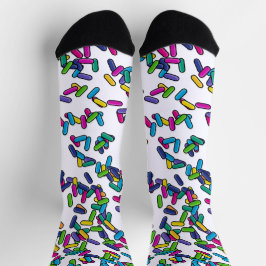 Muster für gescatte Sprinkles Socken