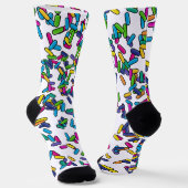 Muster für gescatte Sprinkles Socken (Gewinkelt)