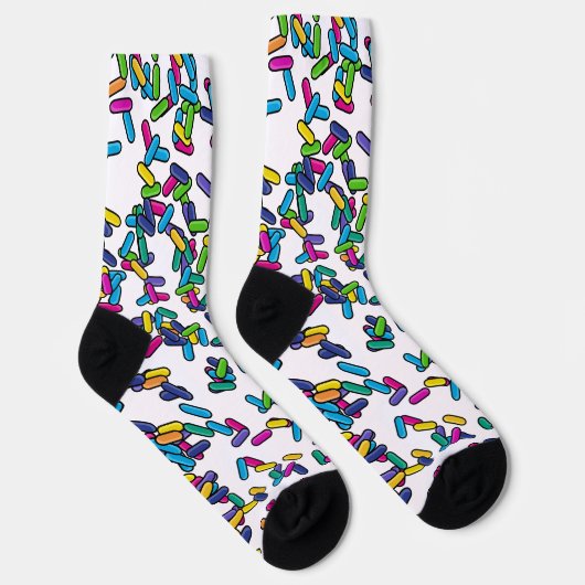 Muster für gescatte Sprinkles Socken (Rechts)