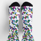 Muster für gescatte Sprinkles Socken (Oben)