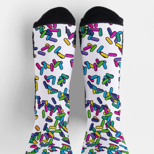 Muster für gescatte Sprinkles Socken (Oben)