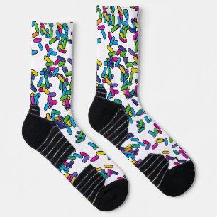 Muster für gescatte Sprinkles Socken