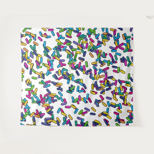 Muster für gescatte Sprinkles Wandteppich (Vorderseite (Horizontal))