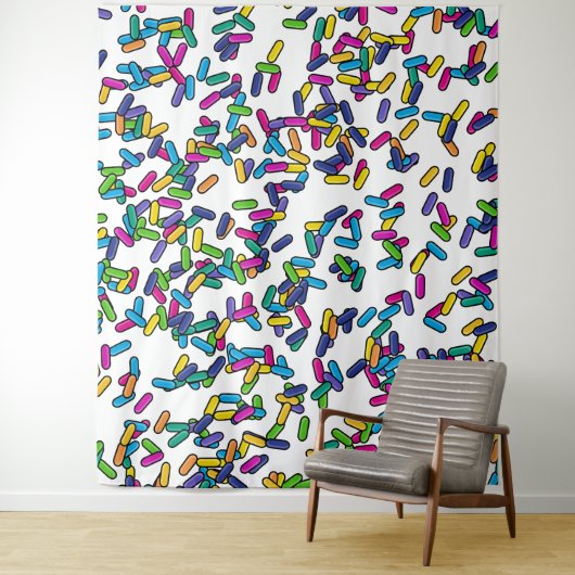 Muster für gescatte Sprinkles Wandteppich (Beispiel)