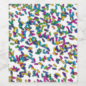 Muster für gescatte Sprinkles Weinetikett (Einzelnes Label)