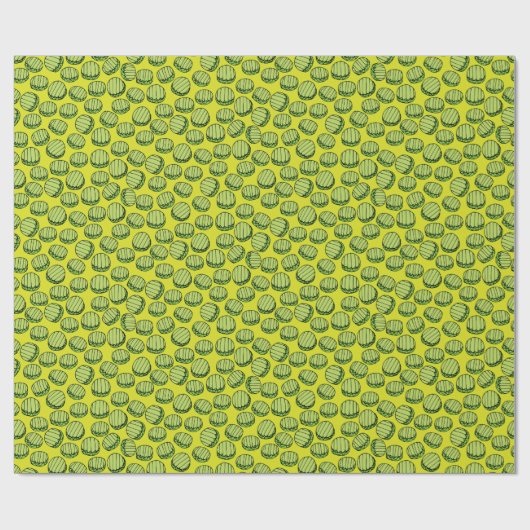 Muster für geschnittene Pickles Geschenkpapier (Flach)