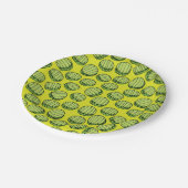 Muster für geschnittene Pickles Pappteller (Schrägansicht)
