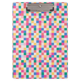 Muster für gespielte Multicolor-Blöcke Klemmbrett