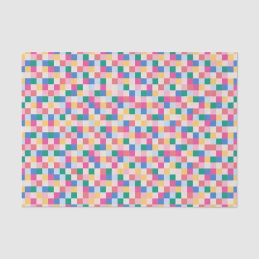 Muster für gespielte Multicolor-Blöcke Seidenpapier (Vorderseite)