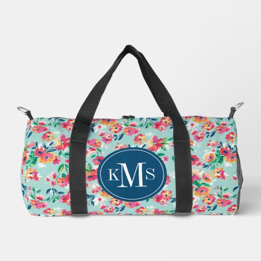 Muster für gestrichene Blume Duffle Bag (Vorderseite)
