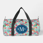 Muster für gestrichene Blume Duffle Bag (Rückseite)
