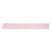 Muster für Girly Pink und White Polka Dots Satinband (Vorderseite)