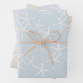 Muster für glänzende Farben der Seesterne Umschlag Geschenkpapier Set (Beispiel)