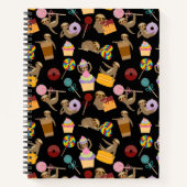 Muster für glatte süße Leckereien Notizblock (Vorderseite)