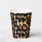 Muster für glatte süße Leckereien Pappbecher (Rechts)