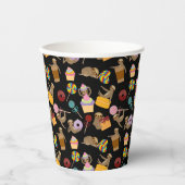 Muster für glatte süße Leckereien Pappbecher (Vorderseite)