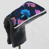 Muster für glühende Neon-Blume Golf Headcover (3/4 Vorderseite)