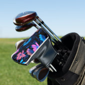 Muster für glühende Neon-Blume Golf Headcover (In Situ)
