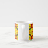 Muster für goldene Blume Tasse (Rückseite)
