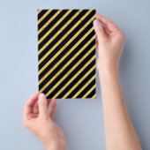 Muster für goldene Fohlen und schwarze Diagonalstr Flyer (Handgriff)