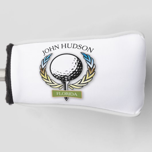 Muster für Golf mit Kleider-Monogramm-Vorlage Headcover (Vorderseite)