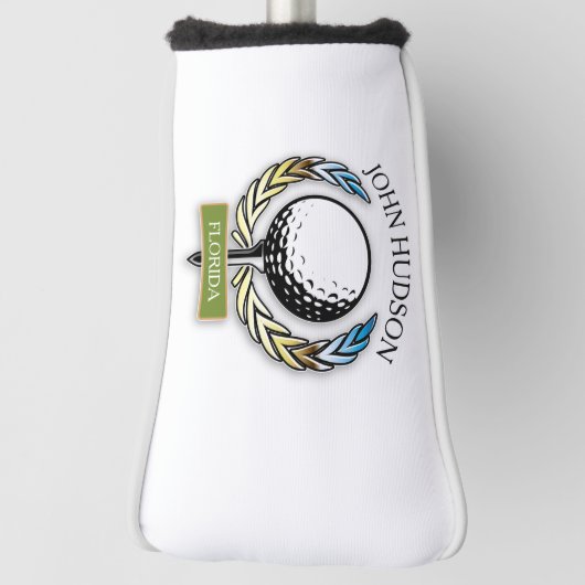 Muster für Golf mit Kleider-Monogramm-Vorlage Headcover (Rotieren 90)