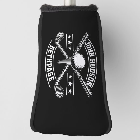 Muster für Golf mit Kleider-Monogramm-Vorlage Headcover (Rotieren 90)