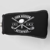Muster für Golf mit Kleider-Monogramm-Vorlage Headcover (Vorderseite)