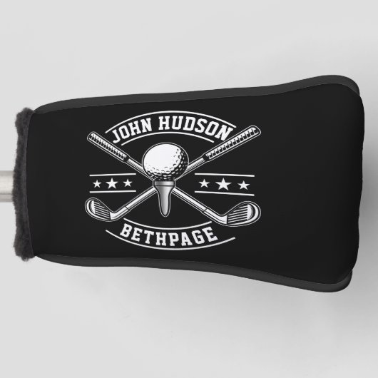 Muster für Golf mit Kleider-Monogramm-Vorlage Headcover (Vorderseite)