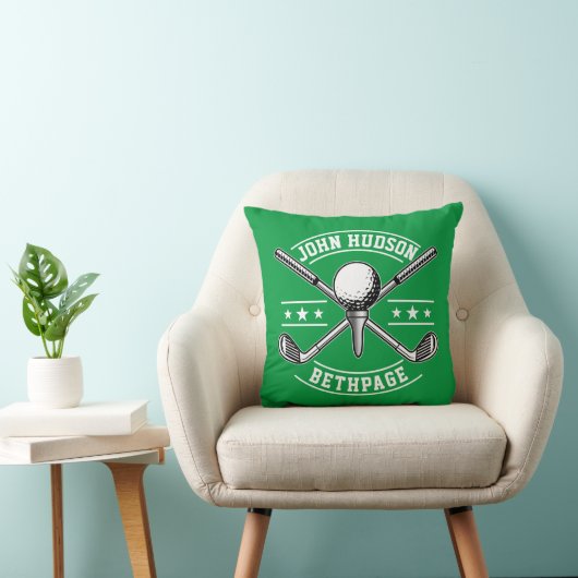 Muster für Golf mit Kleider-Monogramm-Vorlage Kissen (Stuhl )
