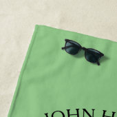 Muster für Golf mit Kleider-Monogramm-Vorlage Strandtuch (Beispiel)