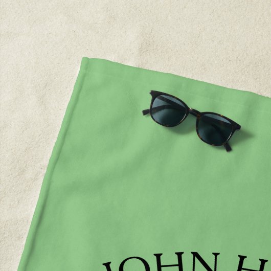 Muster für Golf mit Kleider-Monogramm-Vorlage Strandtuch (Beispiel)