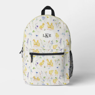 Muster für Goslings & Chicks, 3-Buchstaben-Monogra Bedruckter Rucksack
