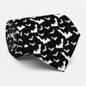 Muster für gotische VampirFledermäuse Krawatte (Gerollt)