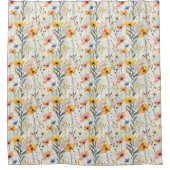 Muster für Gouache Meadow Blume Duschvorhang (Vorderseite)