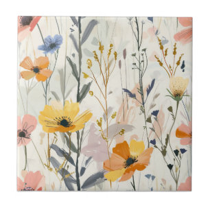 Muster für Gouache Meadow Blume Fliese
