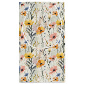 Muster für Gouache Meadow Blume Kleine Geschenktüte (Rückseite)