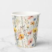 Muster für Gouache Meadow Blume Pappbecher (Vorderseite)