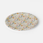 Muster für Gouache Meadow Blume Pappteller (Schrägansicht)